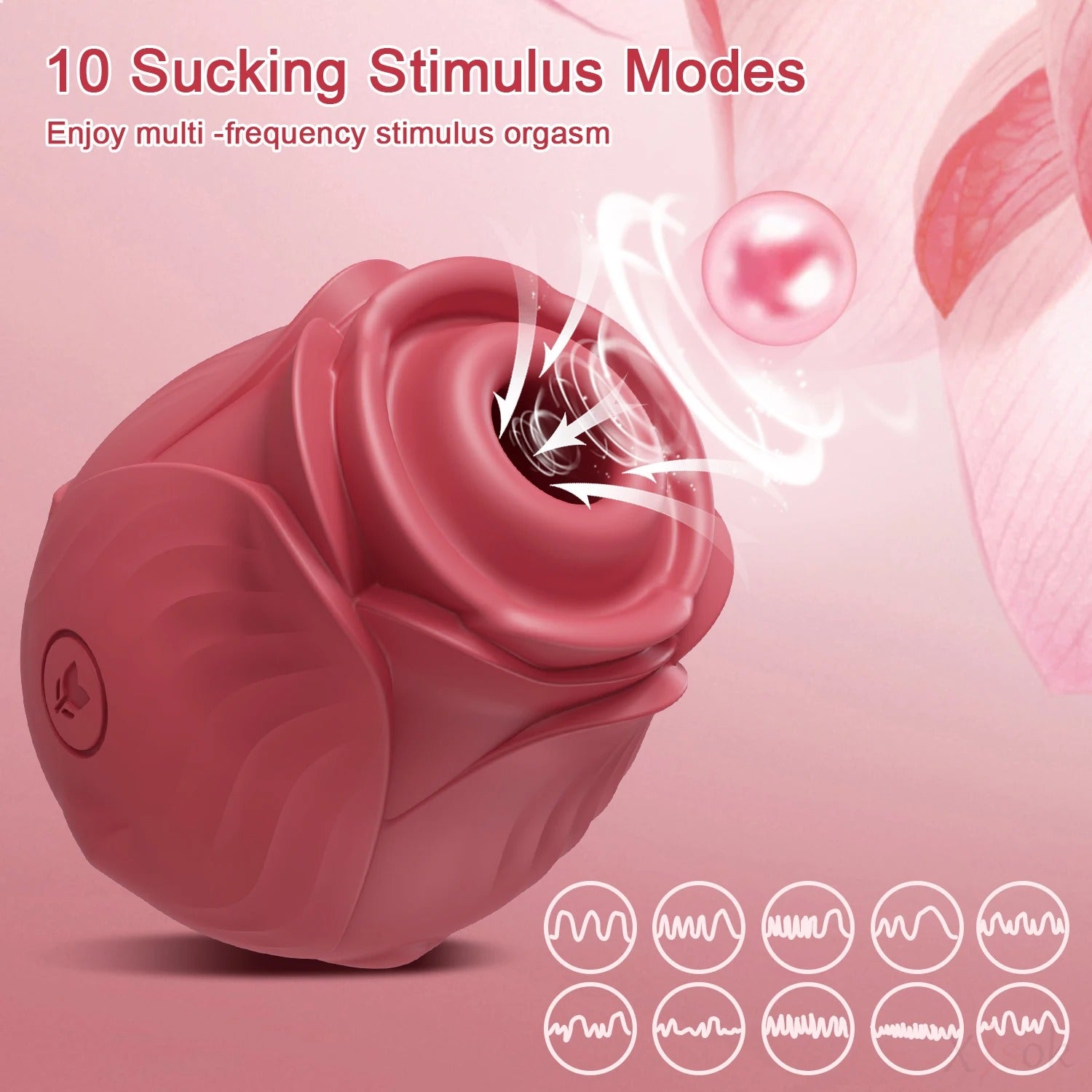 Powerful Sucking-Rose Vibrator