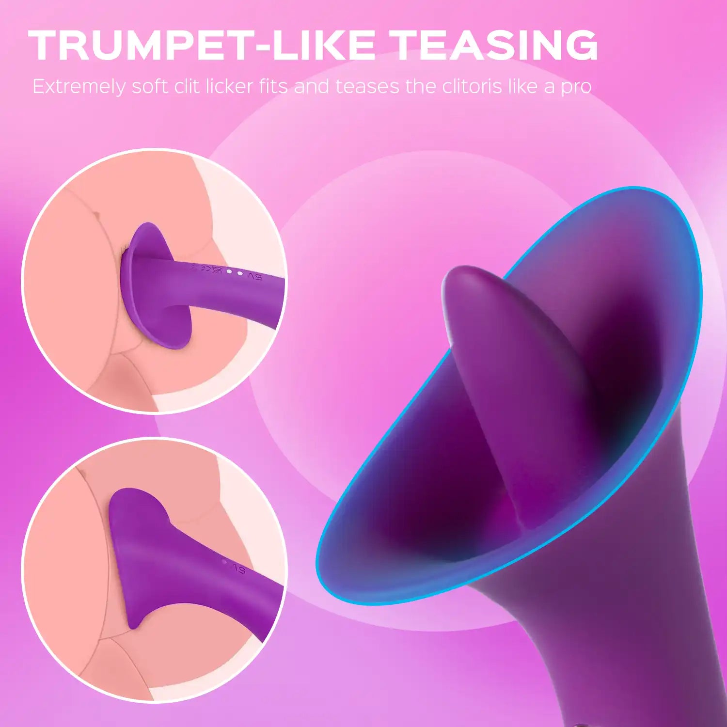 Clit Licking Tongue Vibrator with G Spot Stimulator