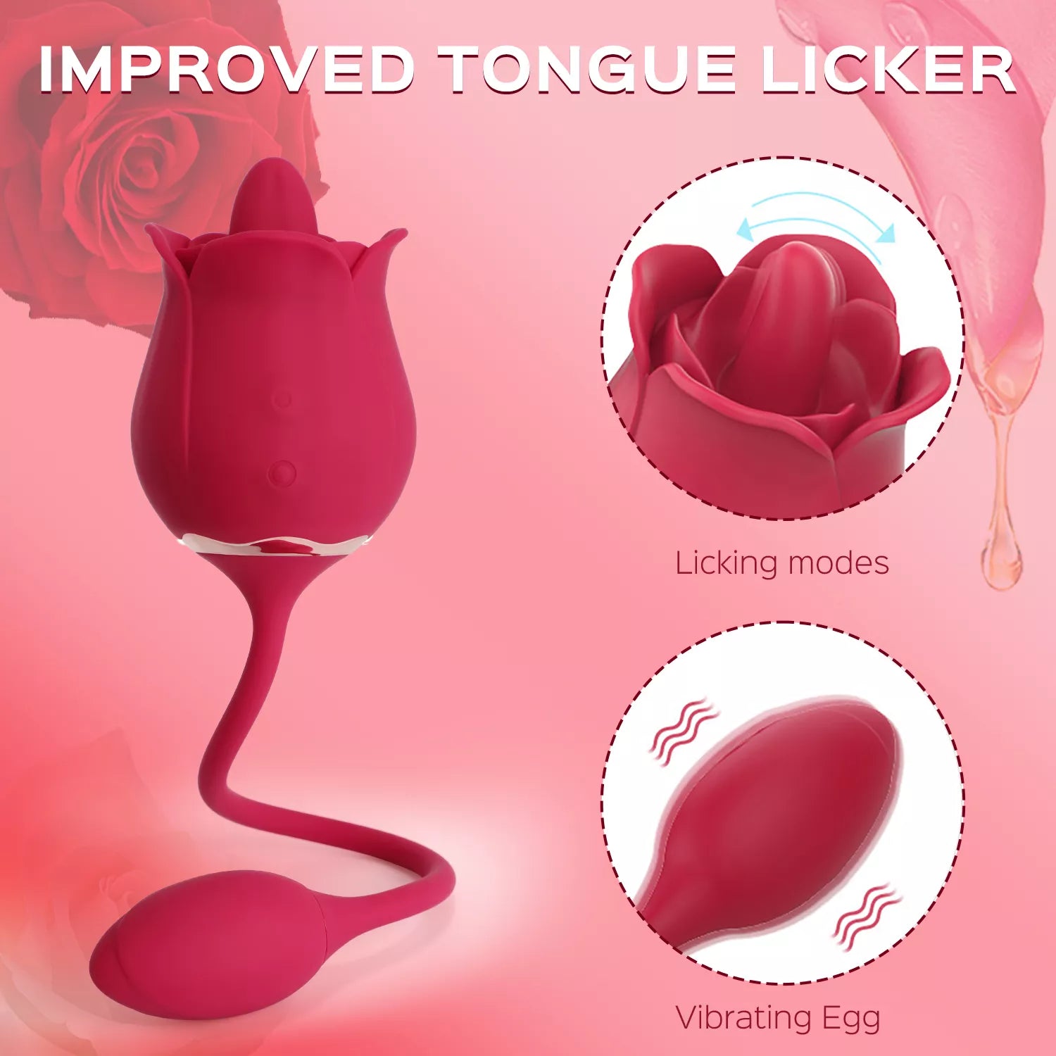 The Rose Toy Clit Licker &amp; Vibrating Egg