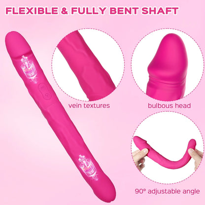 Double-Ended 12-inch Vibrating Dildo