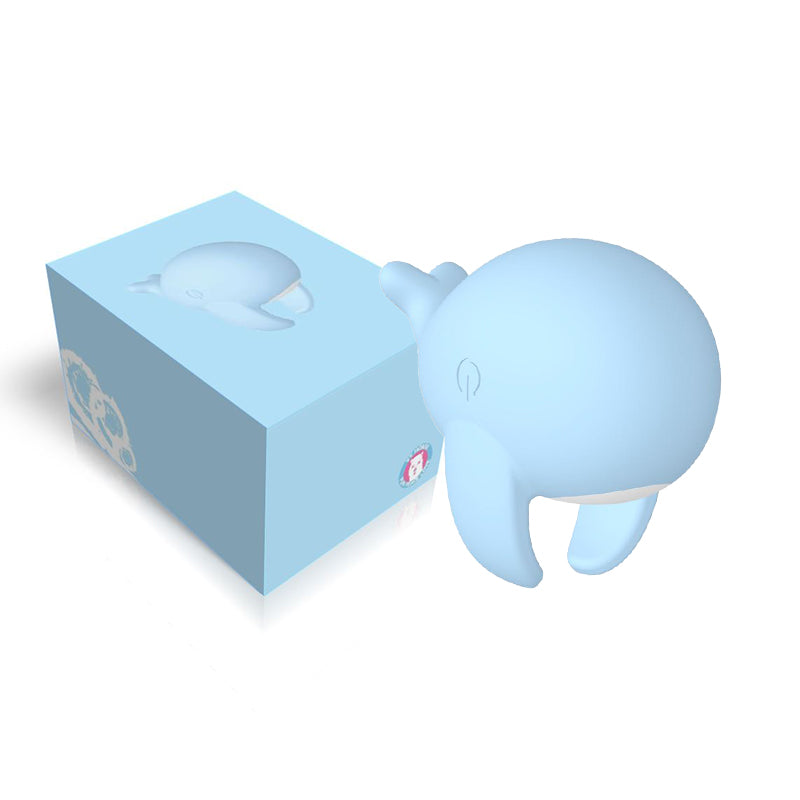 Cute little blue whale fingertip egg